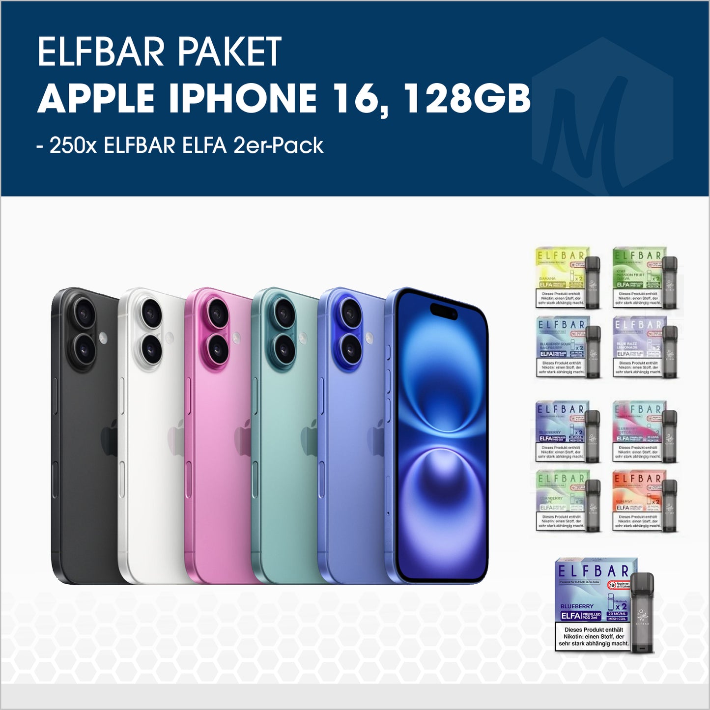 Elfbar Elfa Pod's - Paket mit iPhone 16