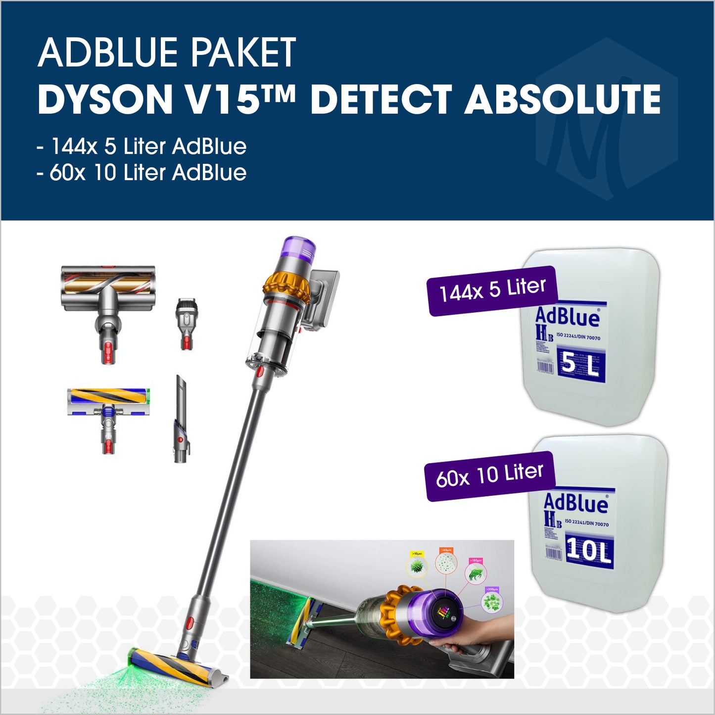 AdBlue Mischpaket 7 mit Dyson V15 Detect Absolute