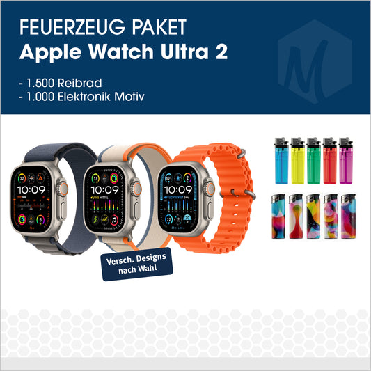 Feuerzeug-Paket mit Apple Watch Ultra 2