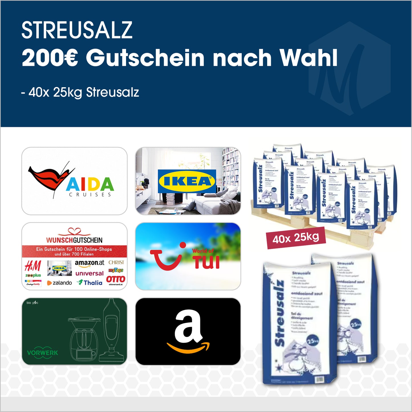 Streusalz Paket mit 200€ Gutschein