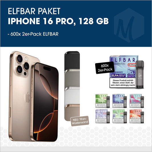 Elfbar Elfa Pod's - Paket mit iPhone 16 Pro